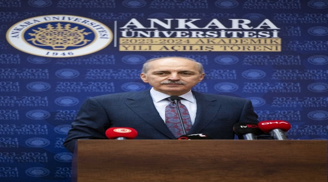 Prof. Dr. Necdet Ünüvar, Ankara Üniversitesinin akademik yıl açılış töreninde konuştu