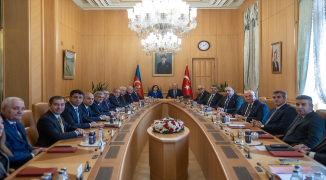 TBMM Başkanı Kurtulmuş, Azerbaycan Milli Meclis Başkanı Gafarova ile görüştü