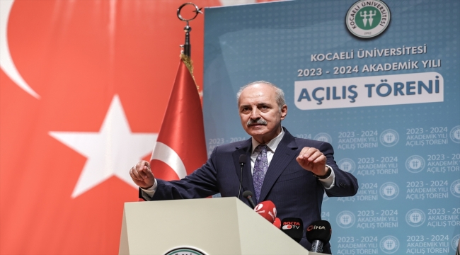 TBMM Başkanı Kurtulmuş, Kocaeli Üniversitesi Akademik Yıl açılışında konuştu