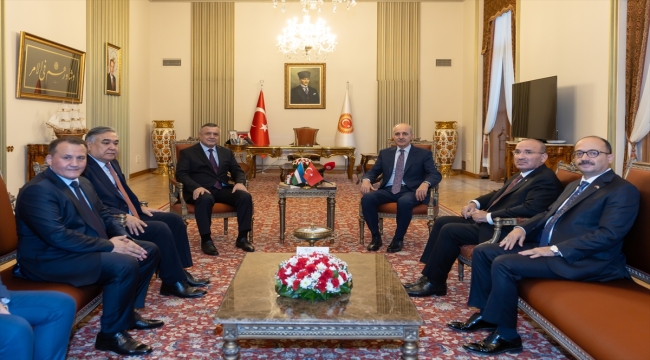 TBMM Başkanı Kurtulmuş, Özbekistan Yasama Meclisi Başkanı İsmailov ile görüştü