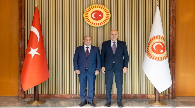 TBMM Başkanı Kurtulmuş, Yeni Azerbaycan Partisi Genel Başkanvekili Budagov'u kabul etti: