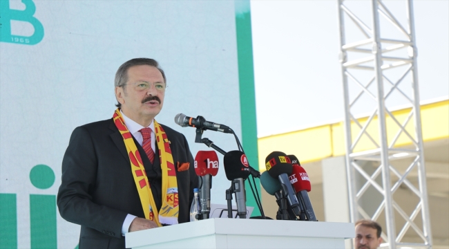 TOBB Başkanı Hisarcıklıoğlu, Kayseri'de canlı hayvan borsası ve pazar yeri açılışında konuştu