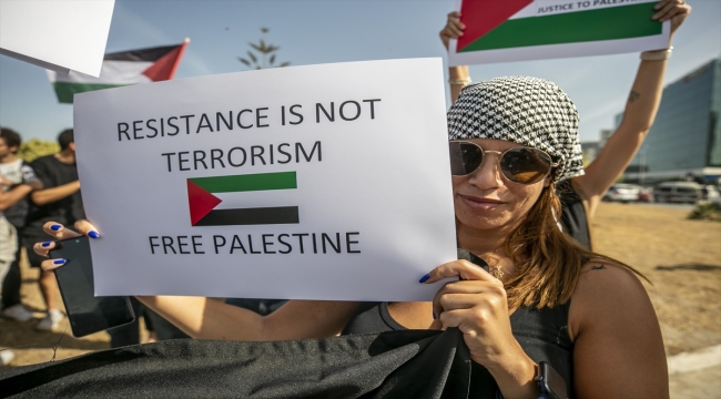 Tunuslu öğrenciler ülke genelinde İsrail'in Gazze saldırılarını protesto etti