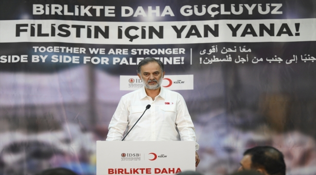 Türk Kızılay ve STK'ler Filistin'e destek için bir araya geldi