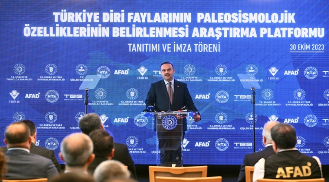 Türkiye Diri Faylarının Paleosismolojik Özelliklerinin Belirlenmesi Araştırma Platformu tanıtıldı