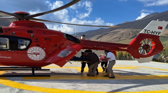 Van'da ambulans helikopter hamile kadın için havalandı