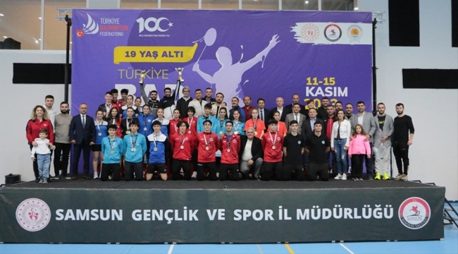 19 Yaş Altı Türkiye Badminton Şampiyonası, Samsun'da sona erdi 