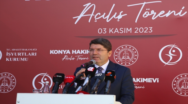 Adalet Bakanı Tunç, Konya'da Hakimevi'nin açılışında konuştu