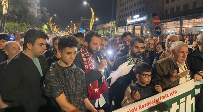 Adıyaman'da İsrail'in saldırıları protesto edildi