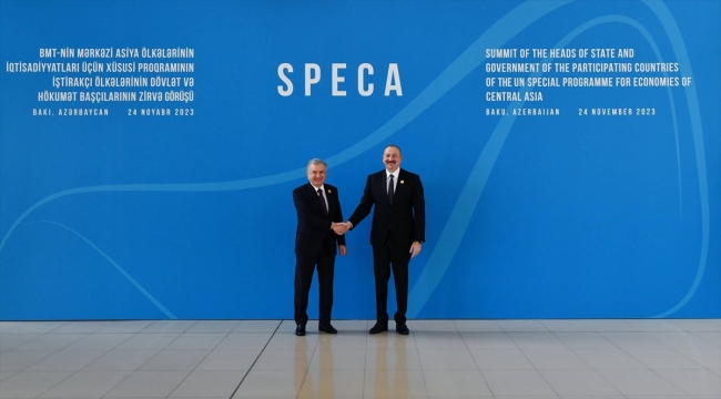 Azerbaycan'da SPECA Devlet Başkanları Zirvesi yapıldı