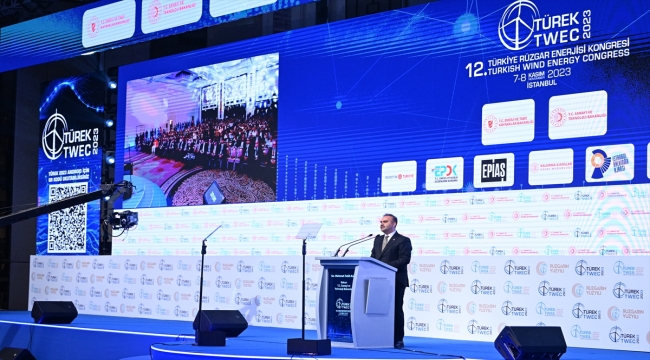 Bakan Kacır 12. Türkiye Rüzgar Enerjisi Kongresi'nde konuştu