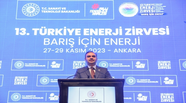 Bakan Kacır, 13. Türkiye Enerji Zirvesi'nde konuştu