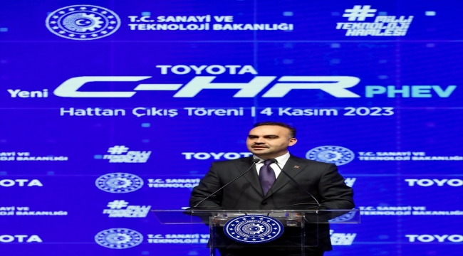 Bakan Kacır, Yeni Toyota C-HR PHEV Hattan Çıkış Töreni'nde konuştu