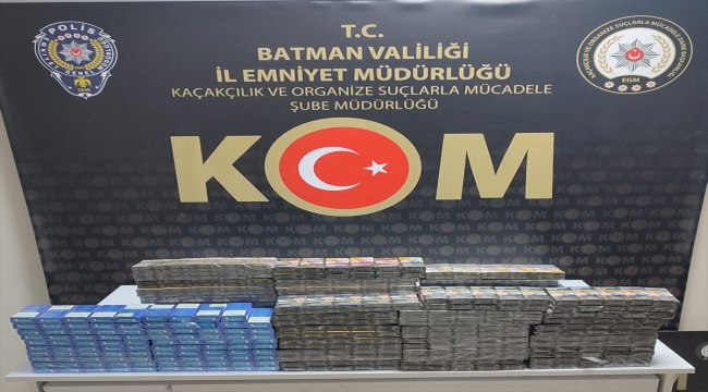 Batman'da kaçakçılık operasyonunda 9 şüpheli yakalandı