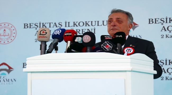 Beşiktaş Başkanı Çebi, Adıyaman'da Beşiktaş İlkokulu'nun açılışında konuştu