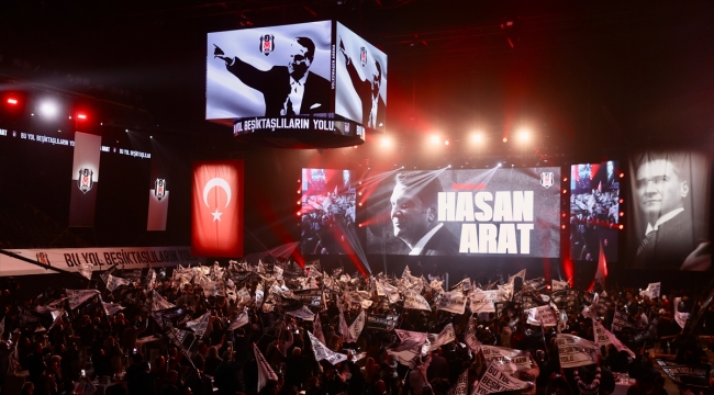 Beşiktaş'ta başkan adayı Hasan Arat projelerini tanıttı