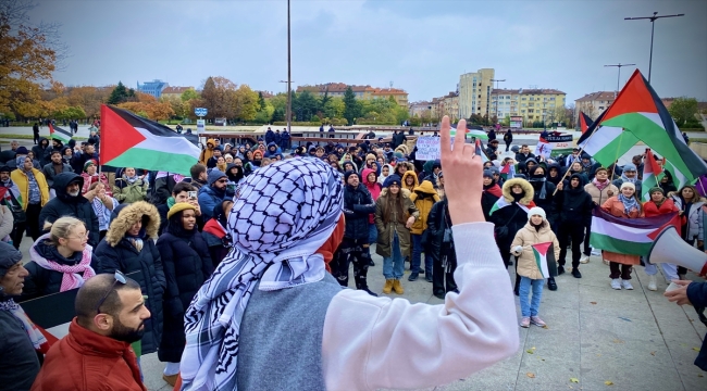 Bulgaristan'da Filistin'e destek gösterisi düzenlendi