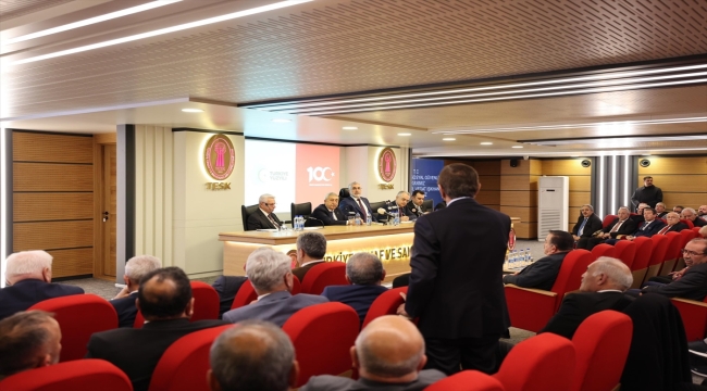 Çalışma ve Sosyal Güvenlik Bakanı Işıkhan, TESK İstişare Toplantısı'nda konuştu