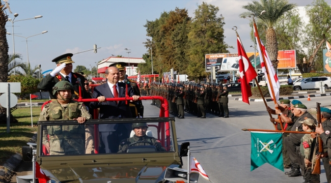 Cumhurbaşkanı Yardımcısı Yılmaz, KKTC'nin 40. Kuruluş Yıl Dönümü Töreni'nde konuştu