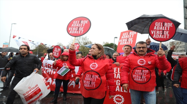 DİSK İstanbul'dan Ankara'ya "Gelirde adalet vergide adalet" yürüyüşü başlattı