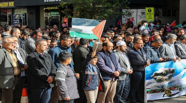 Diyarbakır ve Batman'da İsrail'in Gazze'ye yönelik saldırıları protesto edildi