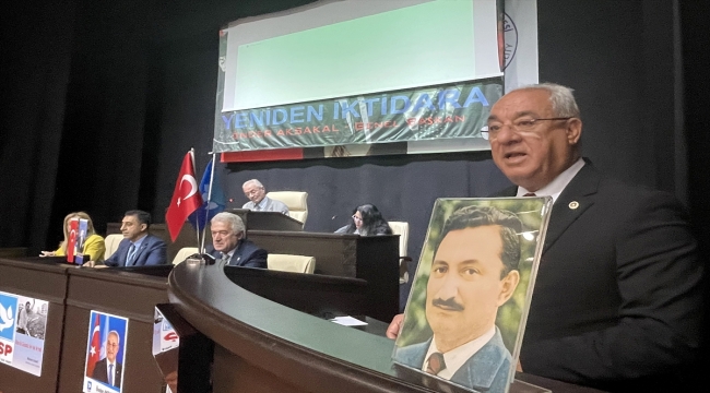 DSP Genel Başkanı Aksakal, partisinin İstanbul İl Başkanlığı 12. Olağan Kongresi'nde konuştu
