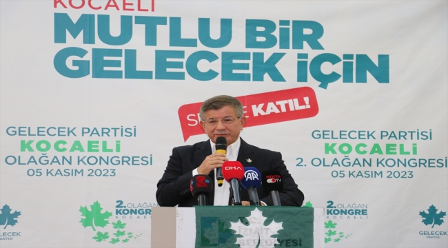 Gelecek Partisi Genel Başkanı Davutoğlu, Kocaeli'de konuştu