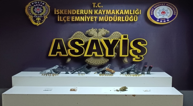 İskenderun'daki asayiş uygulamalarında 9 kişi gözaltına alındı