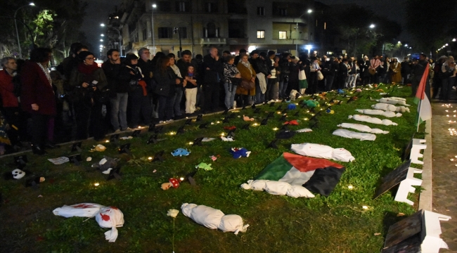 İtalya'da İsrail'in saldırılarında hayatını kaybeden Filistinli çocuklar anıldı