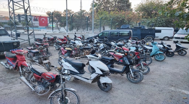 Şanlıurfa'da 137 çalıntı motosiklet yakalandı