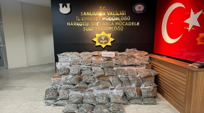 Şanlıurfa'da 46 kilo 500 gram sentetik uyuşturucu ele geçirildi