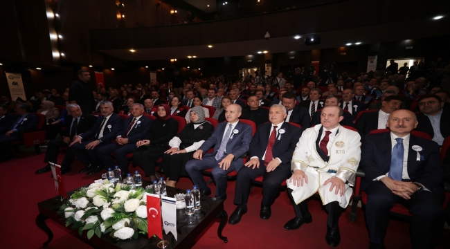 TBMM Başkanı Kurtulmuş, KTÜ 2023-2024 Akademik Yılı Açılış Töreni'nde konuştu