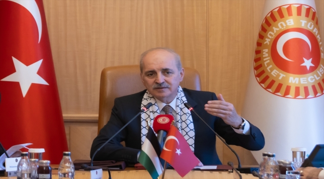 TBMM Başkanı Kurtulmuş, Parlamenterler Arası Kudüs Platformu heyetini kabul etti