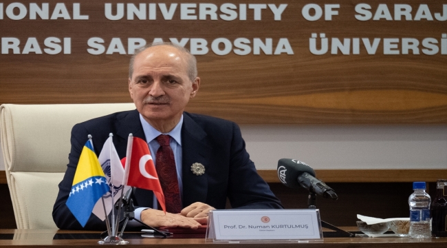 TBMM Başkanı Kurtulmuş, Saraybosna'daki 2. Balkanlar Türk Üniversiteleri Çalıştayı'nda konuştu