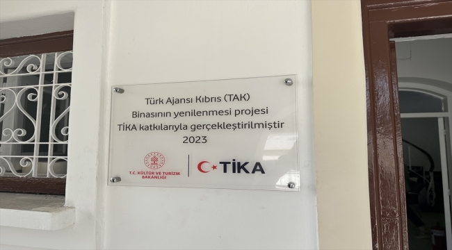 Türk Ajansı Kıbrısın binası, TİKA'nın katkılarıyla yenilendi