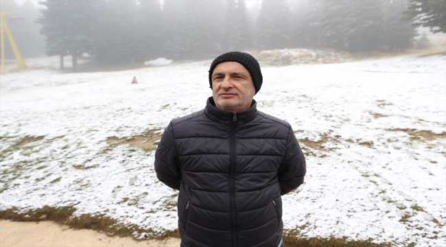 Uludağ'da mevsimin ilk karının düşmesi turizmcilerin beklentisini yükseltti