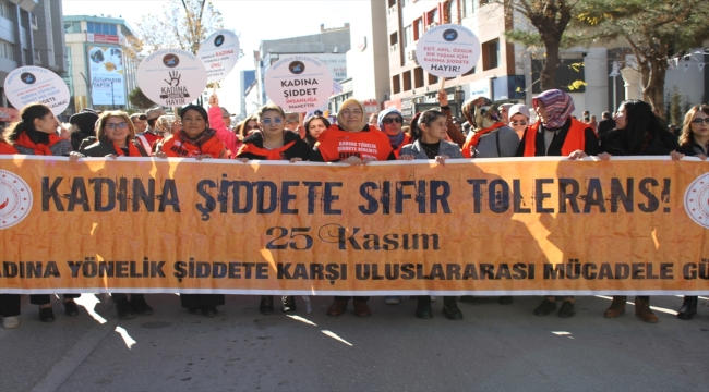 Van'da "Kadına Yönelik Şiddete Hayır" yürüyüşü