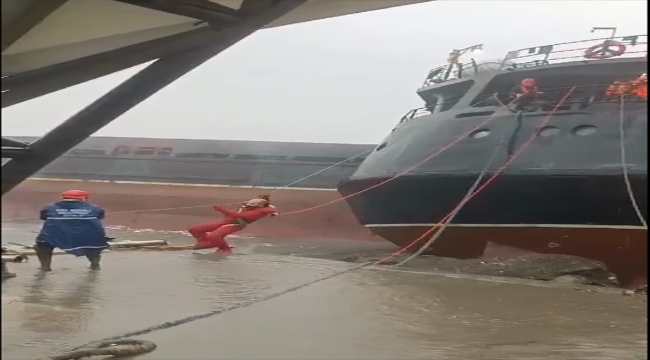 Zonguldak'ta batan geminin personeline yönelik arama kurtarma çalışmaları başlatıldı