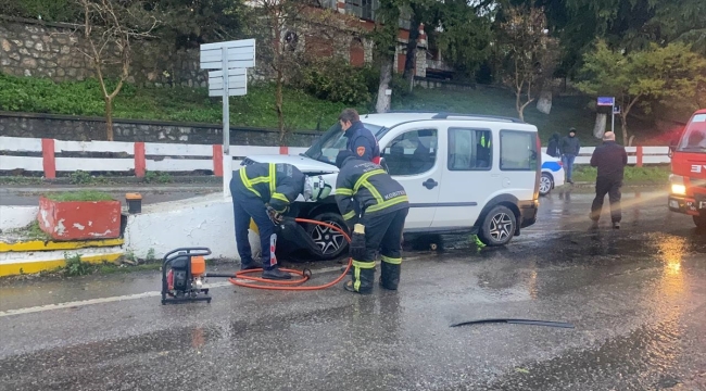 Zonguldak'ta direksiyonda kalp krizi geçiren sürücü öldü