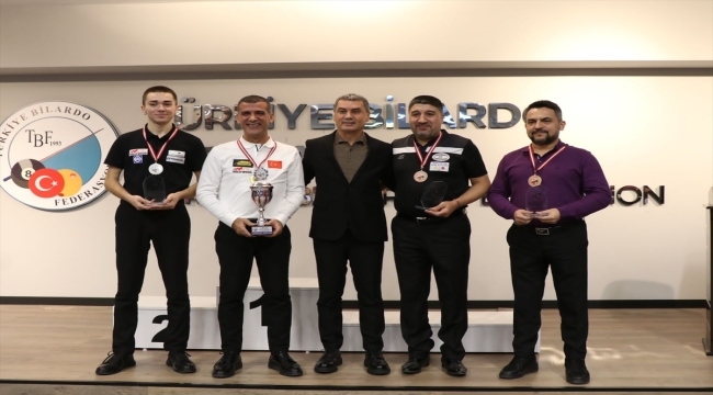 3 Bant Bilardo Erkekler Türkiye Şampiyonası'nın final etabı, Ankara'da tamamlandı