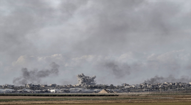 AA ekibi, İsrail ordusunun Gazze'ye yaptığı askeri sevkiyatı görüntüledi