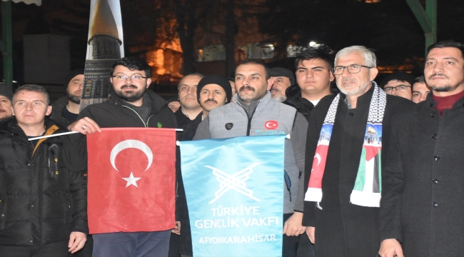 ABD'nin Gazze'de ateşkes tasarısını veto etmesine Afyonkarahisar, Aksaray ve Karaman'da tepki gösterildi