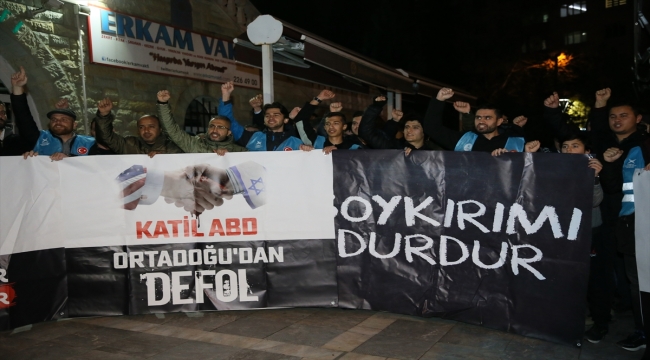 ABD'nin Gazze'de insani ateşkes istenen tasarıyı vetosu Eskişehir'de protesto edildi