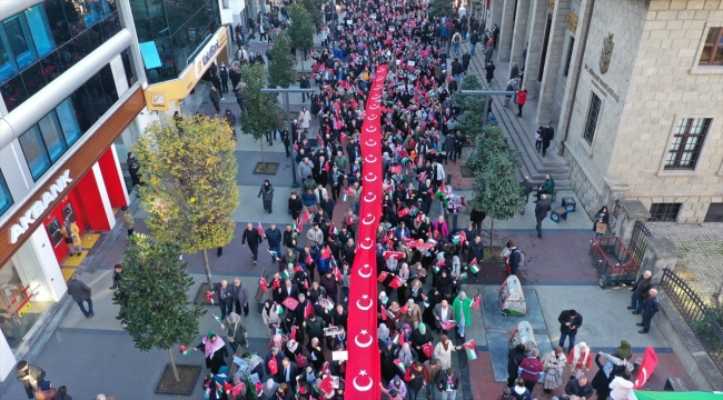 Adalet Bakanı Tunç, Trabzon'da "Teröre Lanet, Filistin'e Özgürlük Yürüyüşü"ne katıldı:
