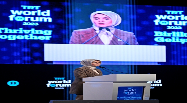 Aile ve Sosyal Hizmetler Bakanı Göktaş, TRT World Forum 2023'te konuştu