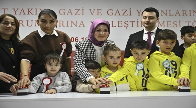 Bakan Göktaş, şehit yakını, gazi ve gazi yakınlarının kamuya yerleştirilmesi töreninde konuştu