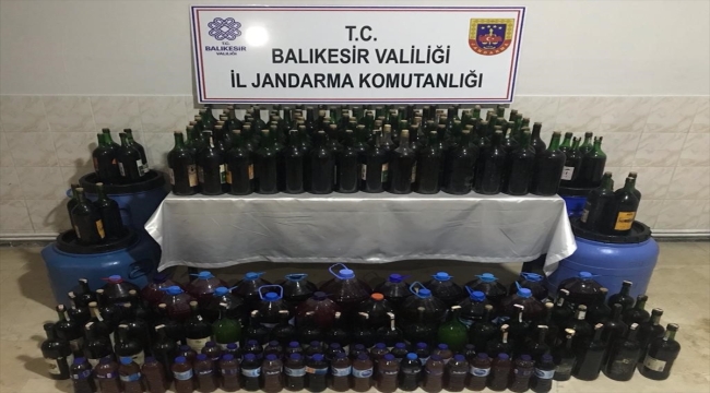 Balıkesir'de 2 bin 342 litre sahte içki ele geçirildi