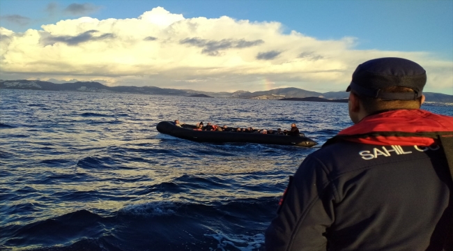 Bodrum açıklarında 22 düzensiz göçmen yakalandı