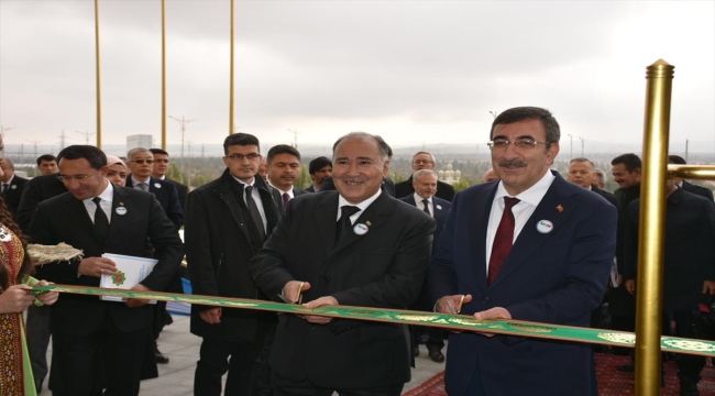 Cumhurbaşkanı Yardımcısı Yılmaz, 10. Türkmenistan Türk İhraç Ürünleri Fuarı'nın açılış töreninde konuştu