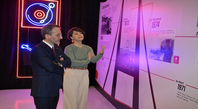 Cumhurbaşkanlığı İletişim Başkanı Altun, Cumhuriyet'in 100. Yılı Dijital Deneyim Sergisi'nin açılışına katıldı:
